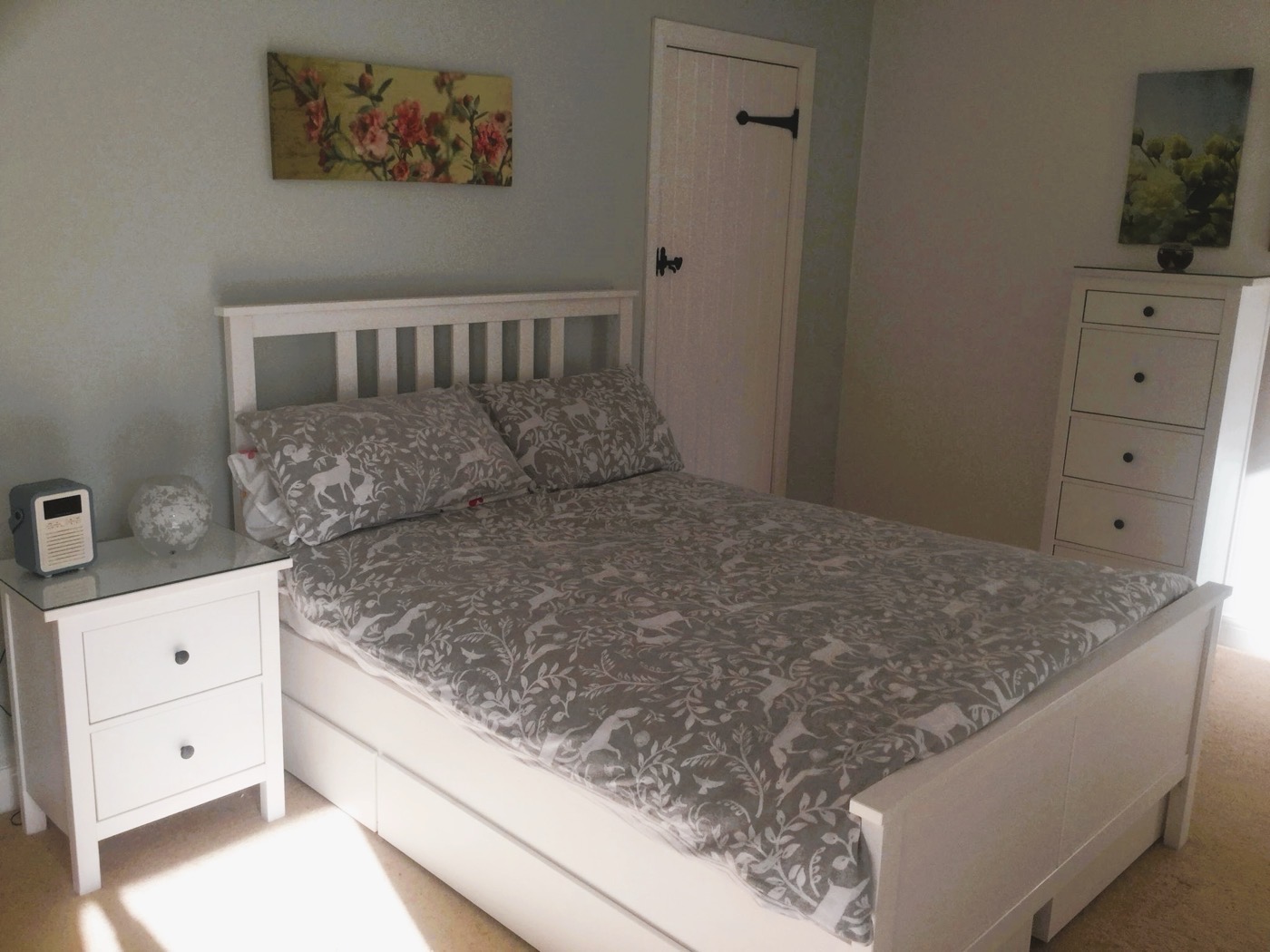 Soft bed and breakfast guest room